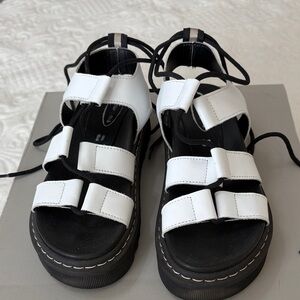 Sheridan Mia Black and White Sandals